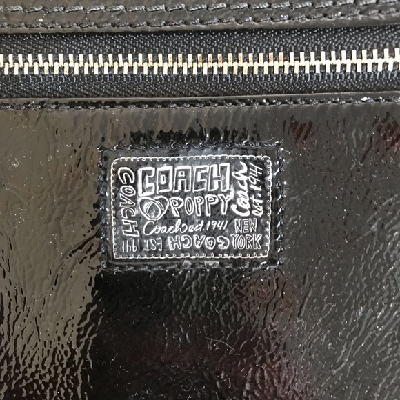 Black leather Coach side body bag - Picture 3 of 4